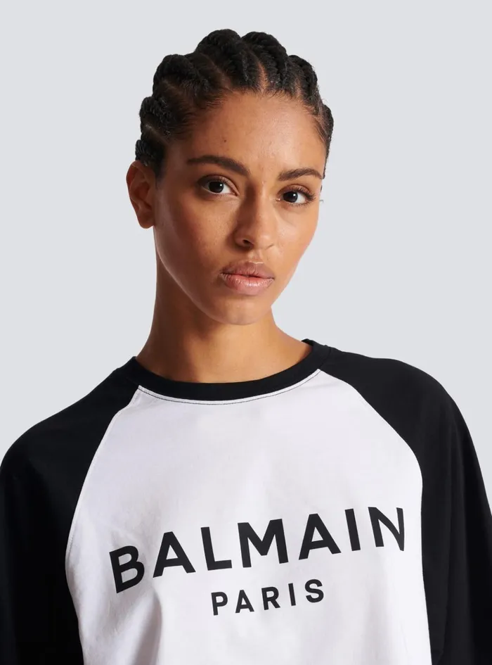 Paris Tshirt Black Women Balmain TShirts