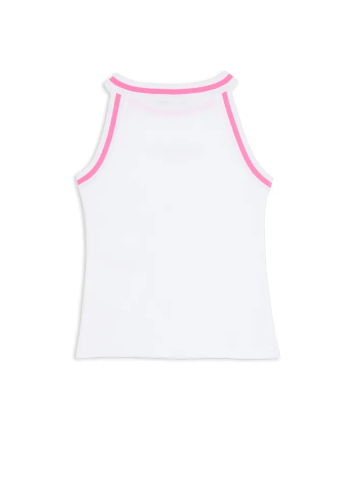 Paris Tank Top White Kids Balmain