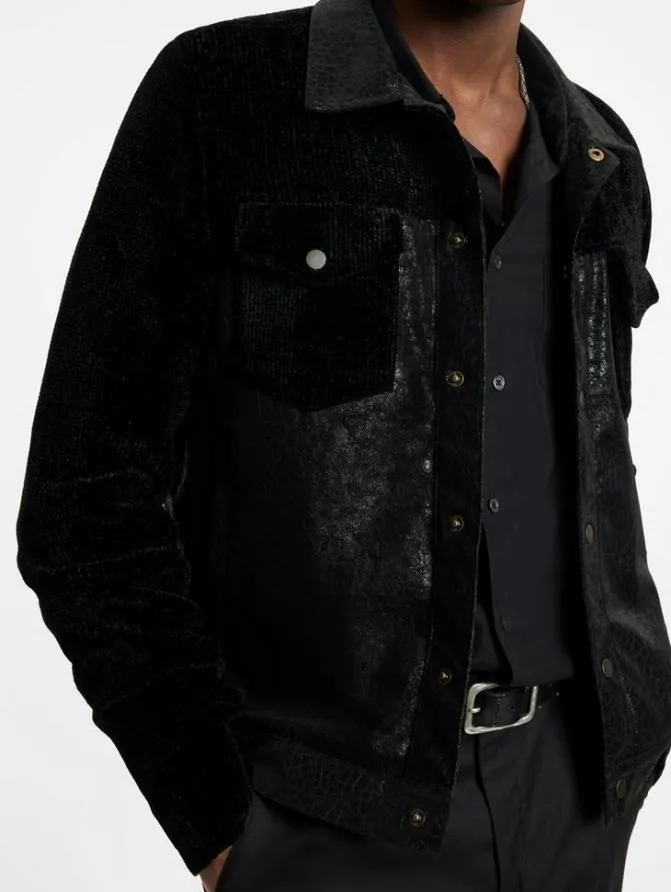 PASSAIC TRUCKER JACKET Black Clothing John Varvatos Coats And Jackets