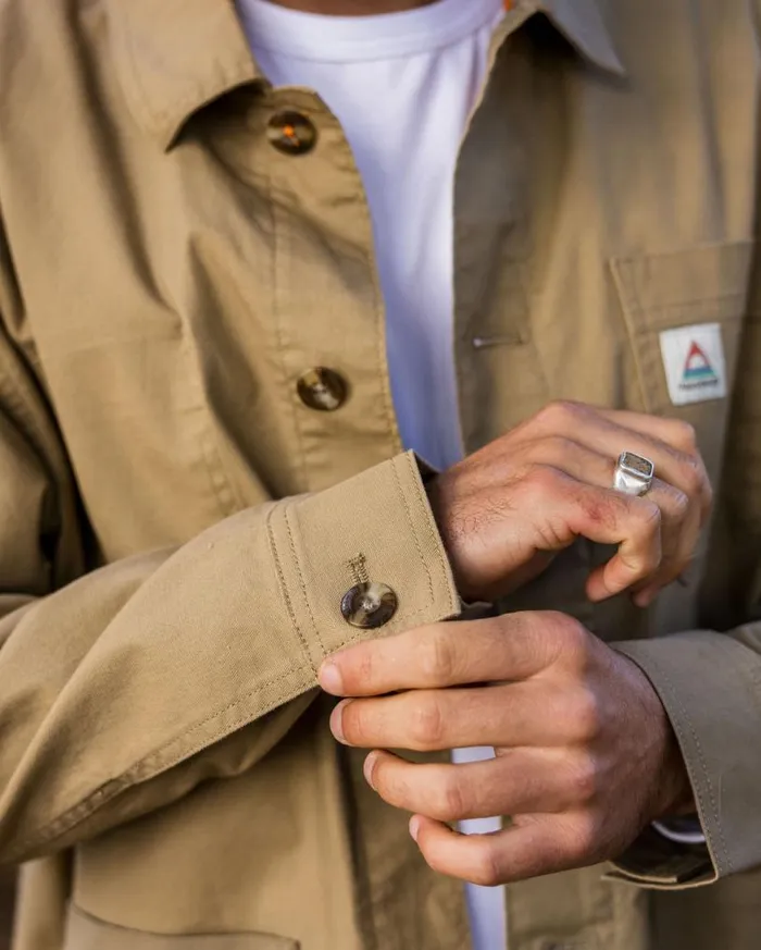 Passenger Clothing Balsa Canvas Overshirt Biscuit Men Shirts