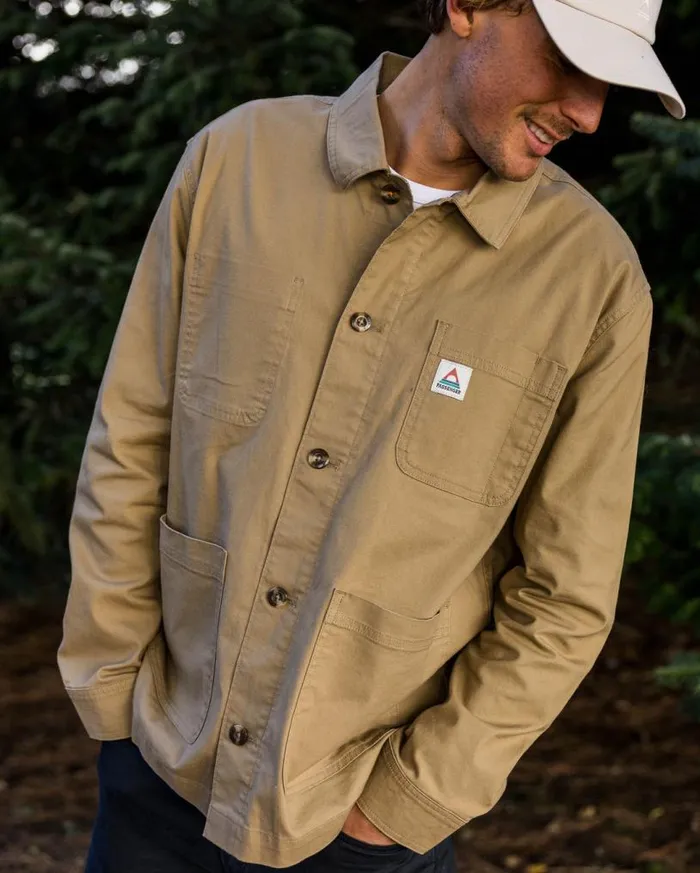 Passenger Clothing Balsa Canvas Overshirt Biscuit Men Shirts