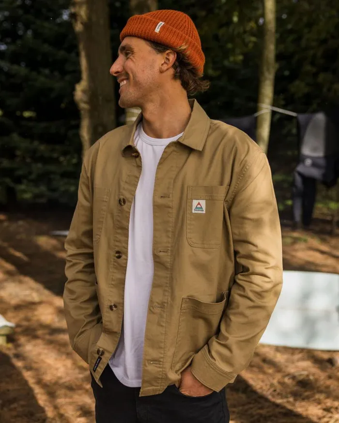 Passenger Clothing Balsa Canvas Overshirt Biscuit Men Shirts