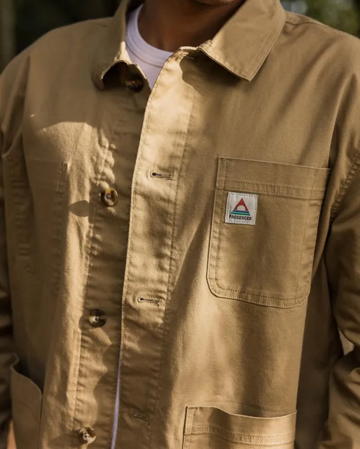 Passenger Clothing Balsa Canvas Overshirt Biscuit Men Shirts