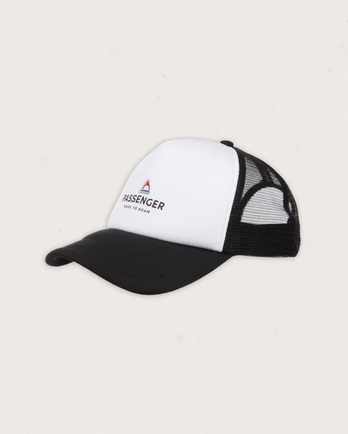Passenger Clothing Beechey Snapback Trucker Cap Blackwhite WomenMen Caps and Hats