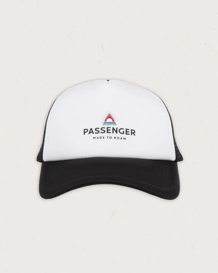 Passenger Clothing Beechey Snapback Trucker Cap Blackwhite WomenMen Caps and Hats