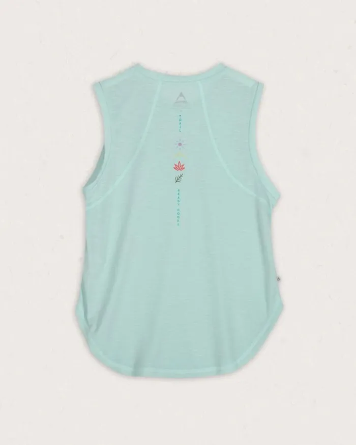 Passenger Clothing Blue Bird Recycled Active Vest Mint Green Women Activewear