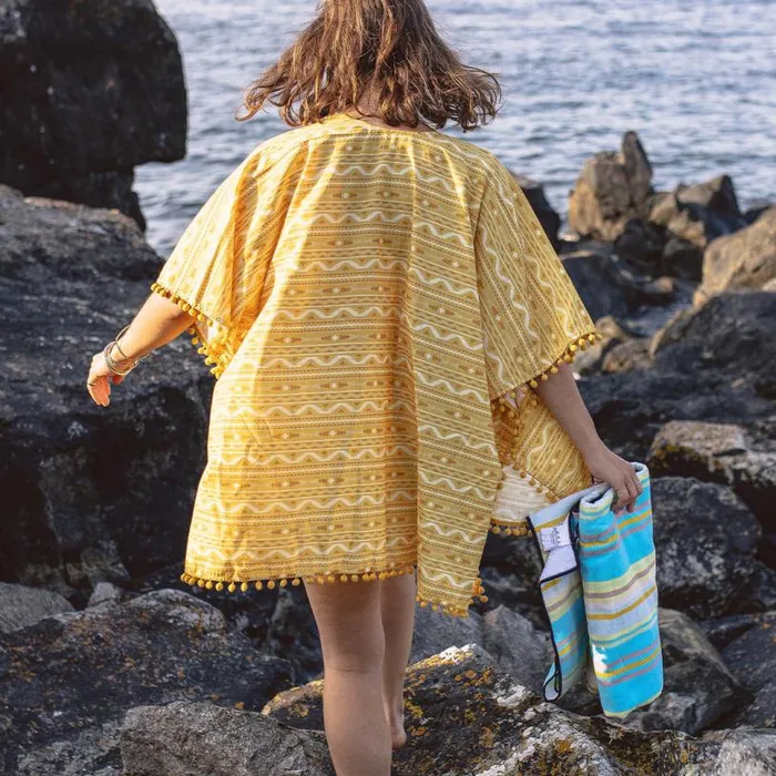 Passenger Clothing Brook Shawl Ochre Yellow Sol Women Tops and TShirts