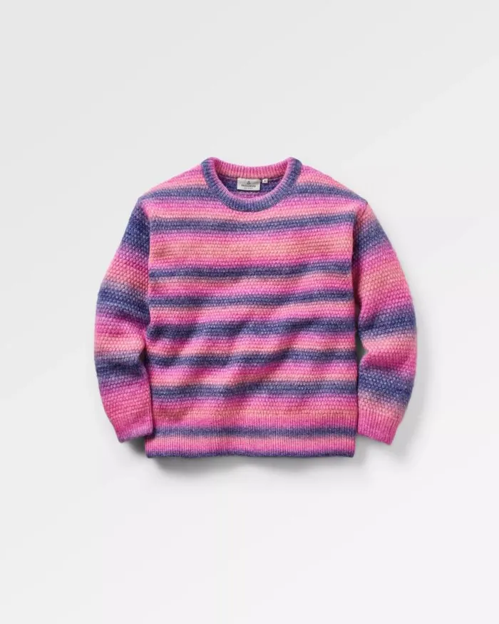 Passenger Clothing Fika Recycled Knitted Jumper Crushed Berry Dip Women Knitwear
