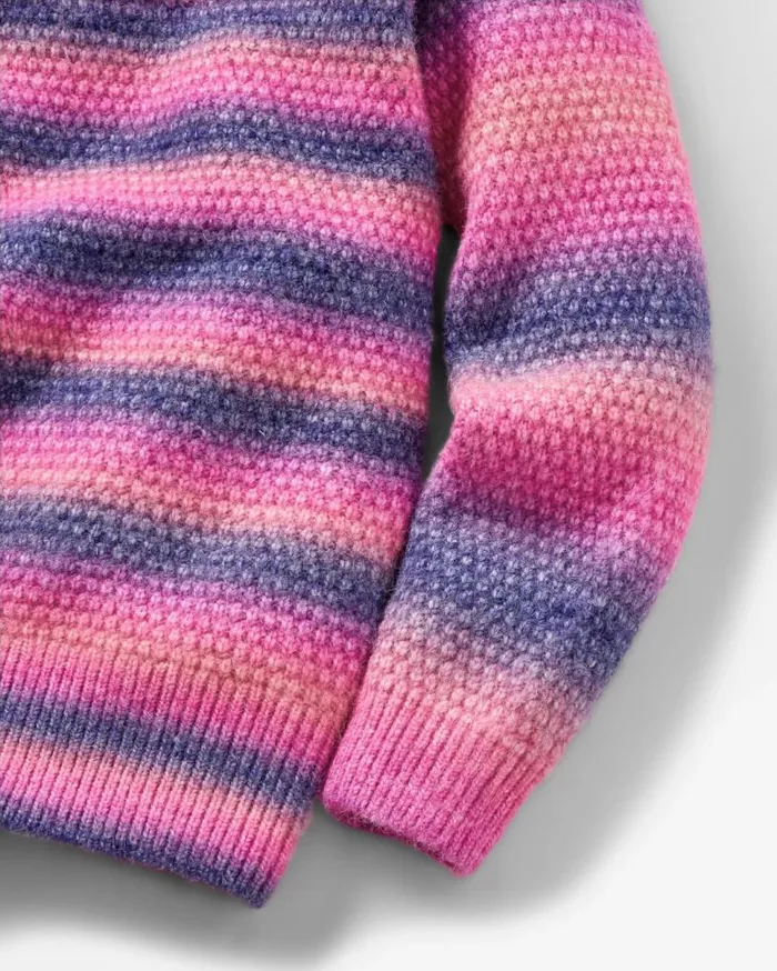 Passenger Clothing Fika Recycled Knitted Jumper Crushed Berry Dip Women Knitwear
