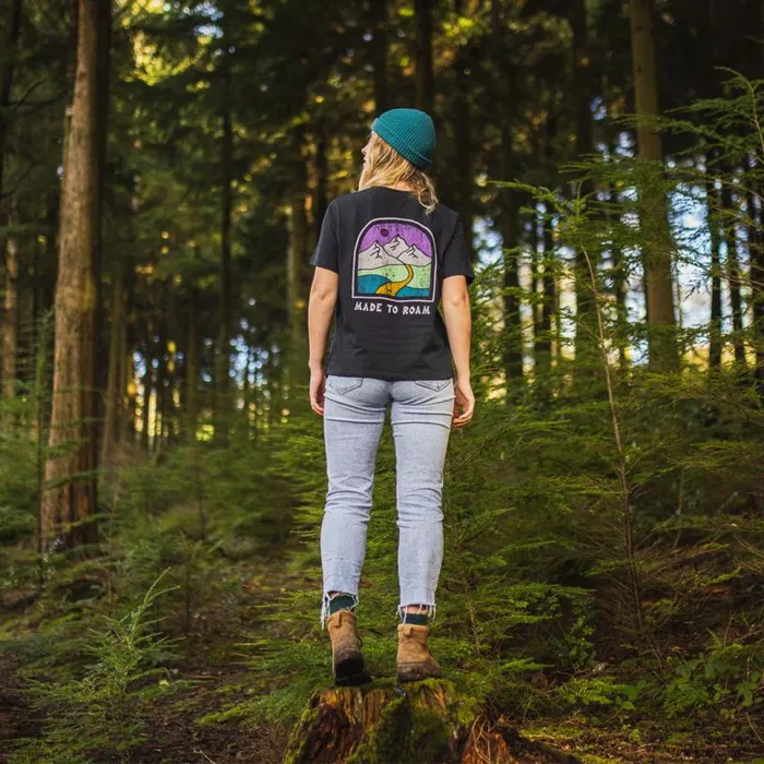 Passenger Clothing Friday Collective Recycled Cotton TShirt Black Women Tops and TShirts