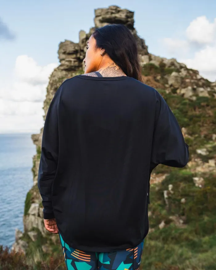 Passenger Clothing Hatha Recycled Active Top Black Women Activewear