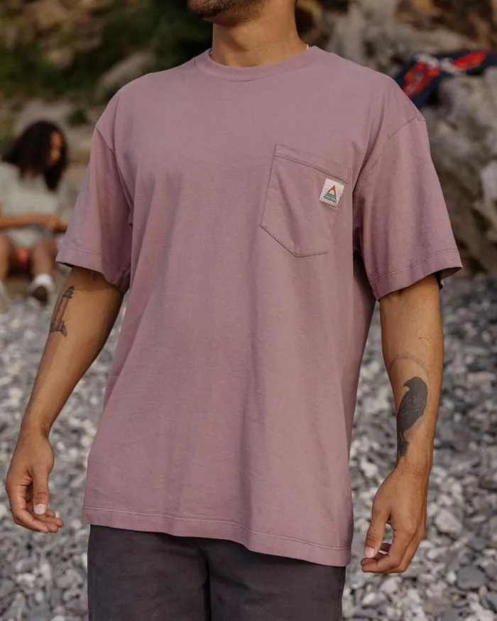 Passenger Clothing Heritage Recycled Relaxed Fit TShirt Grape Men TShirts and Vests