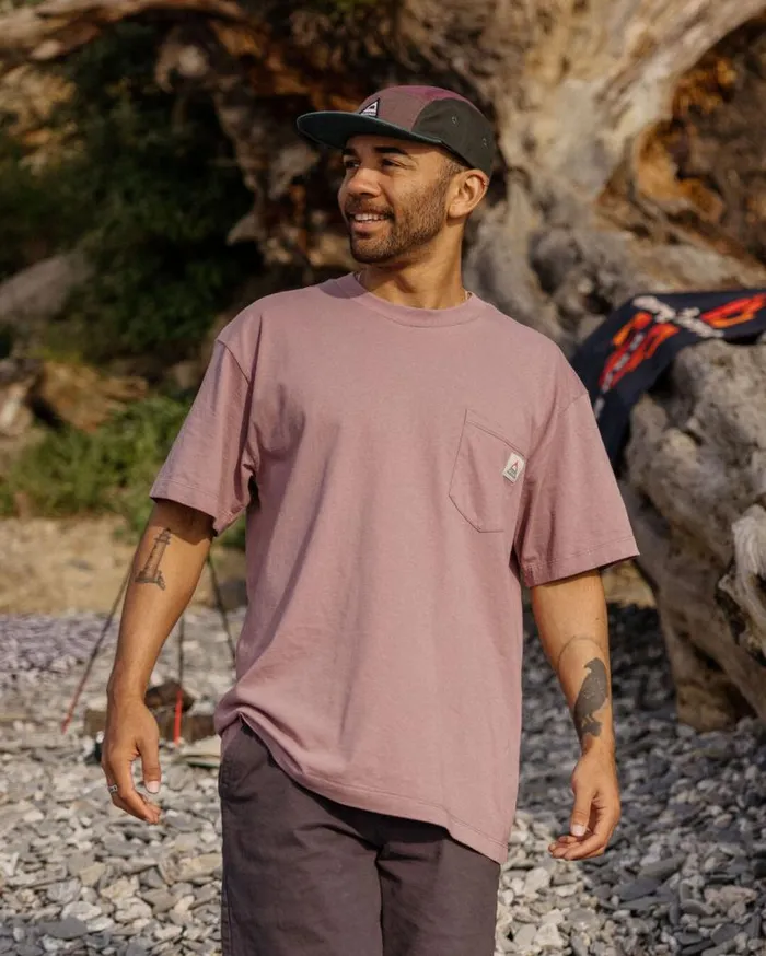 Passenger Clothing Heritage Recycled Relaxed Fit TShirt Grape Men TShirts and Vests
