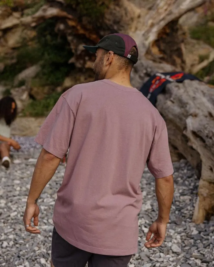 Passenger Clothing Heritage Recycled Relaxed Fit TShirt Grape Men TShirts and Vests