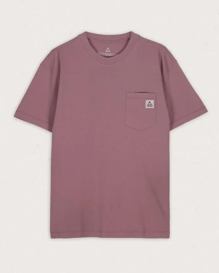 Passenger Clothing Heritage Recycled Relaxed Fit TShirt Grape Men TShirts and Vests