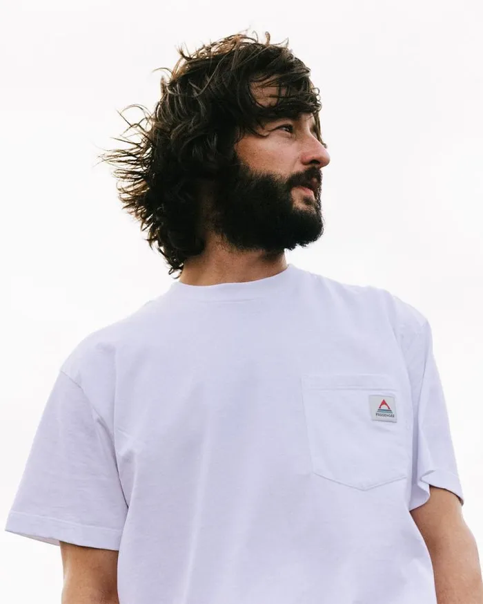 Passenger Clothing Heritage Recycled Relaxed Fit TShirt White Men TShirts and Vests