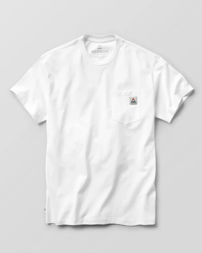 Passenger Clothing Heritage Recycled Relaxed Fit TShirt White Men TShirts and Vests