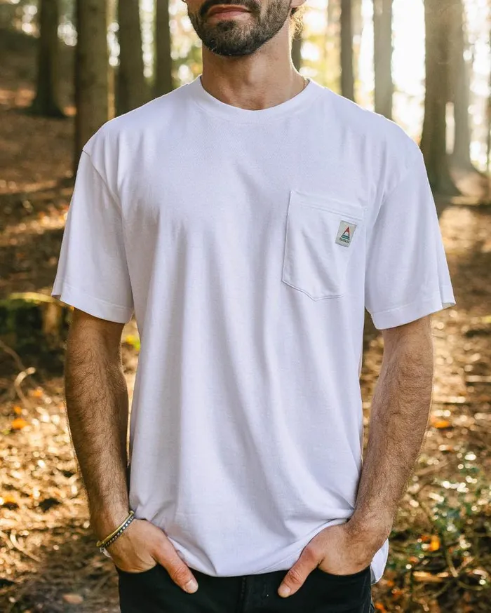 Passenger Clothing Heritage Recycled Relaxed Fit TShirt White Men TShirts and Vests