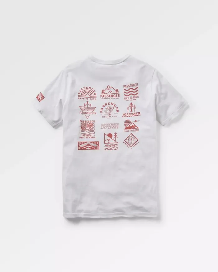 Passenger Clothing Icon Recycled Cotton TShirt White Men TShirts and Vests