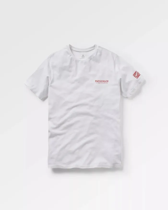 Passenger Clothing Icon Recycled Cotton TShirt White Men TShirts and Vests