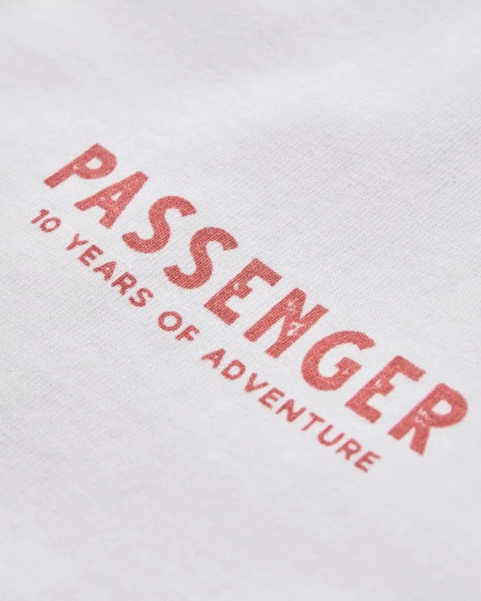 Passenger Clothing Icon Recycled Cotton TShirt White Men TShirts and Vests