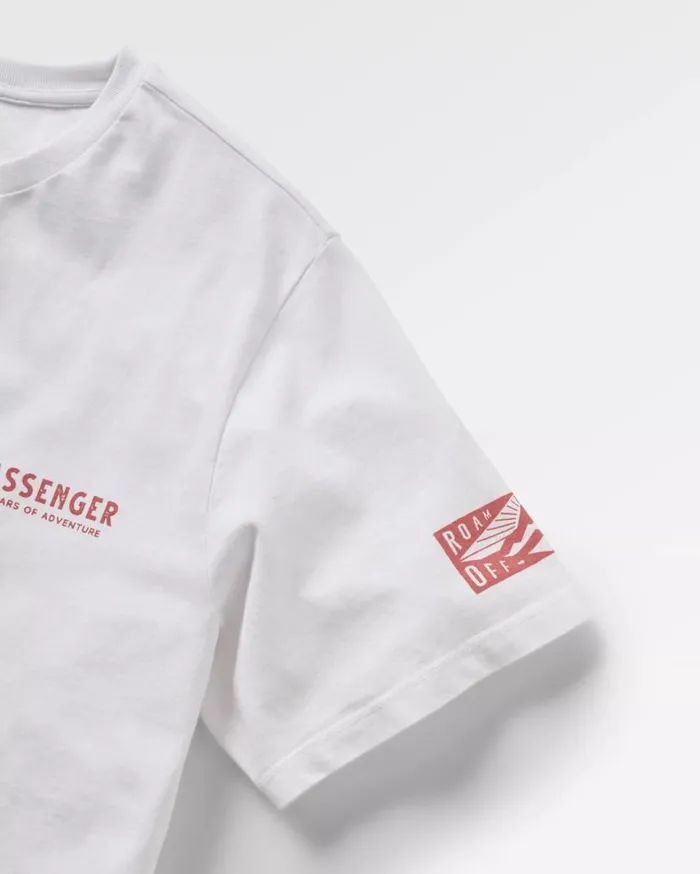 Passenger Clothing Icon Recycled Cotton TShirt White Men TShirts and Vests