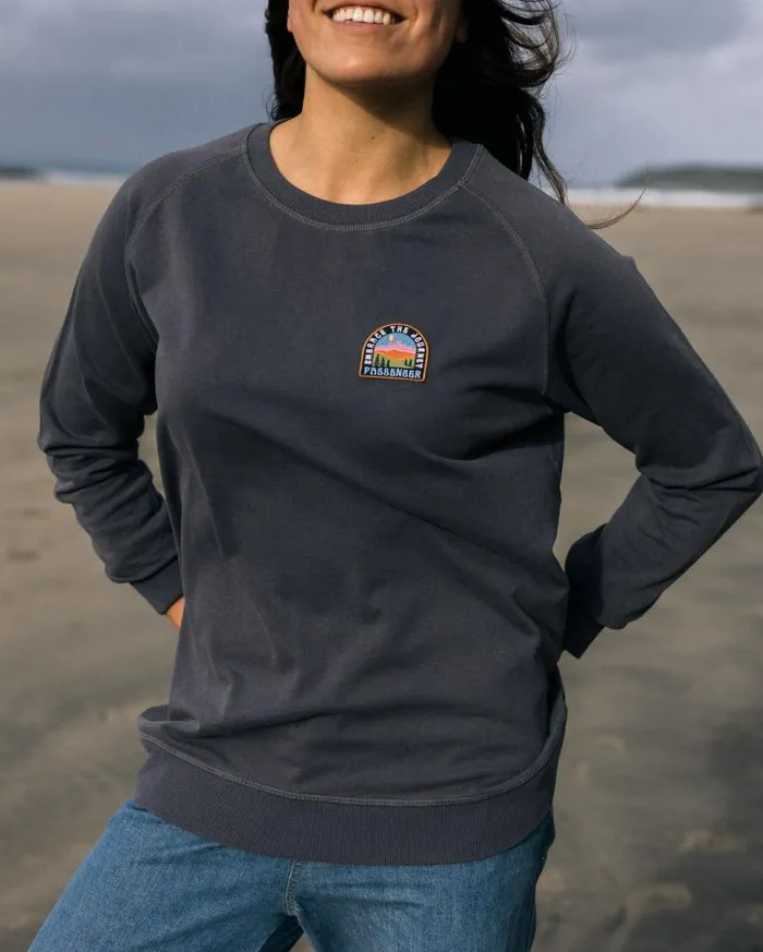 Passenger Clothing Journal Sweatshirt Charcoal Women Hoodies and Sweatshirts