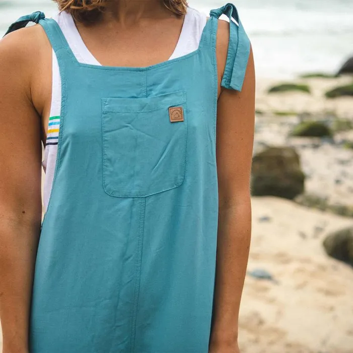 Passenger Clothing Lazy Day Dungarees Ocean Blue Women Dungarees and Trousers
