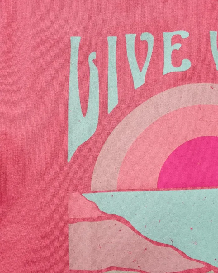 Passenger Clothing Live Wild Recycled Cotton TShirt Soft Rose Women Tops and TShirts