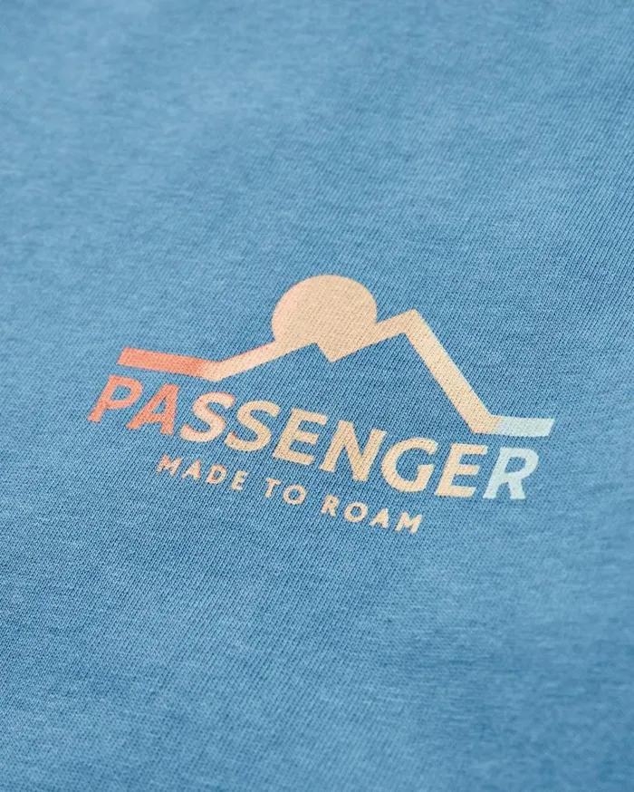 Passenger Clothing MTR Recycled Cotton TShirt Soft Cobalt Men TShirts and Vests