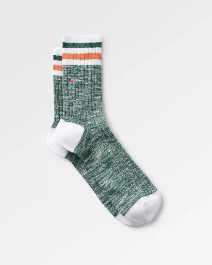 Passenger Clothing Organic Midweight Rib Socks Deep Ocean Men Socks