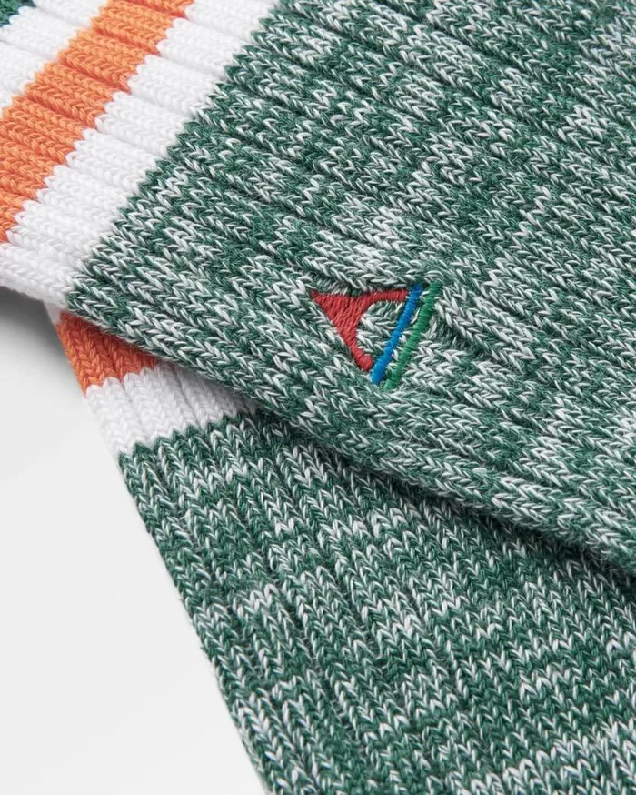 Passenger Clothing Organic Midweight Rib Socks Deep Ocean Men Socks