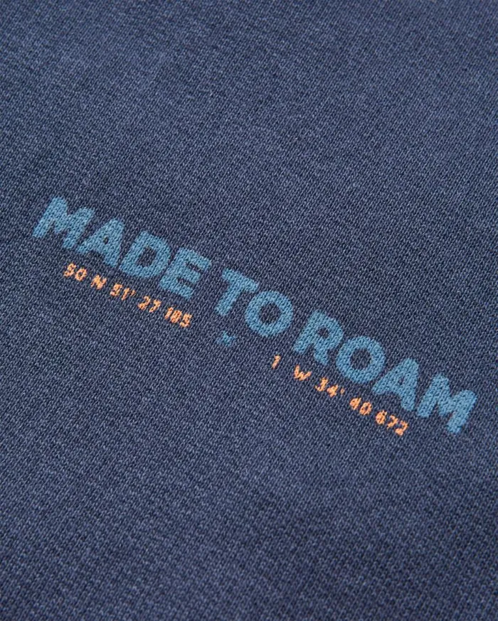 Passenger Clothing Pace Recycled Cotton Hoodie Deep Navy Men Hoodies and Sweatshirts