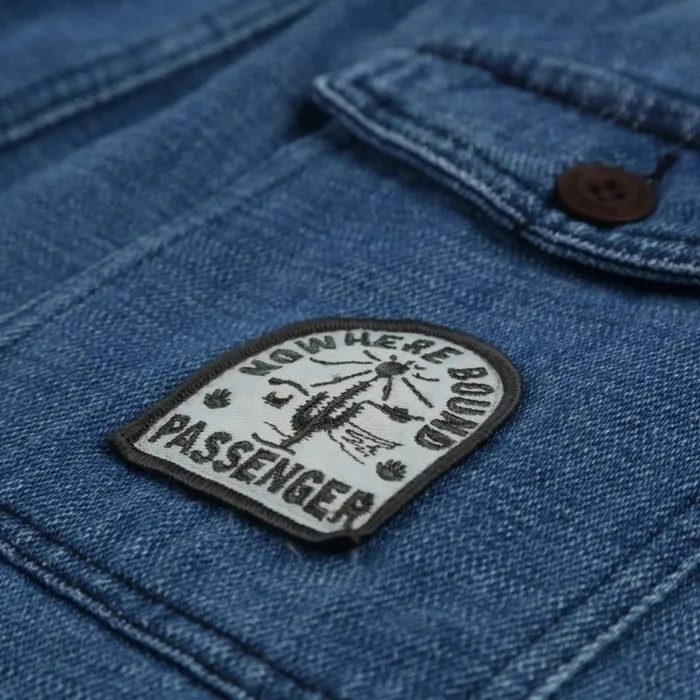 Passenger Clothing Pine Recycled Cotton Cord Shorts Washed Denim Men Shorts