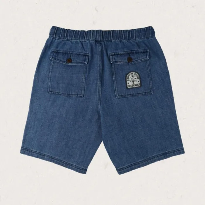 Passenger Clothing Pine Recycled Cotton Cord Shorts Washed Denim Men Shorts