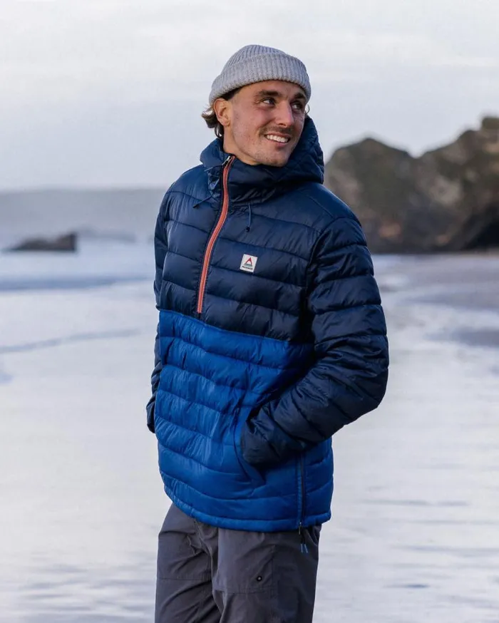 Passenger Clothing Roamer Recycled Insulated Overhead Jacket Rich Navycobalt Men Jackets