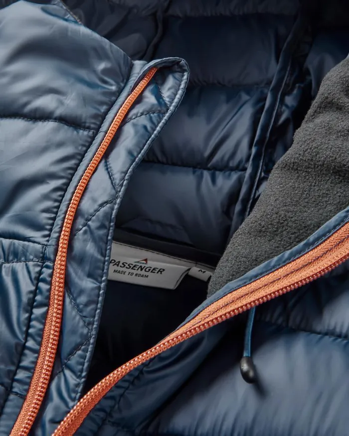 Passenger Clothing Roamer Recycled Insulated Overhead Jacket Rich Navycobalt Men Jackets