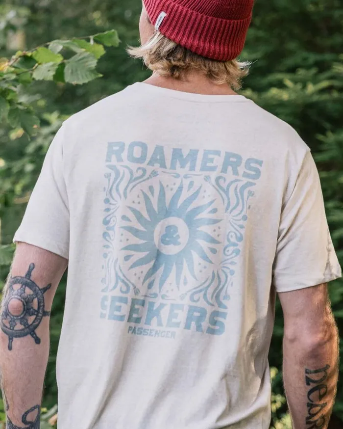 Passenger Clothing Shine Organic Cotton TShirt Milky Marl Men TShirts and Vests