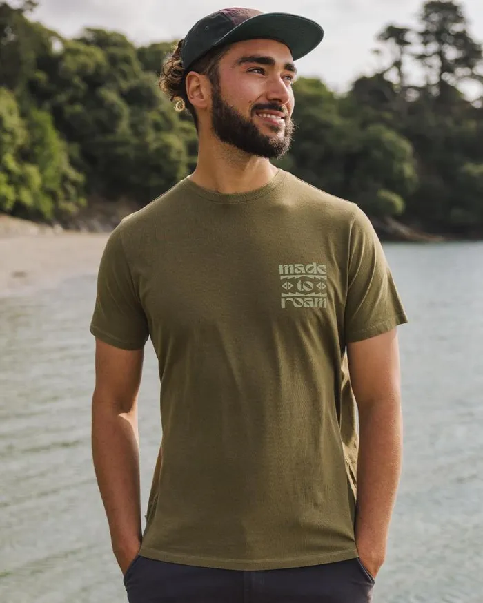 Passenger Clothing Sunrise Recycled Cotton TShirt Loden Green Men TShirts and Vests