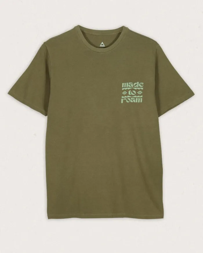 Passenger Clothing Sunrise Recycled Cotton TShirt Loden Green Men TShirts and Vests