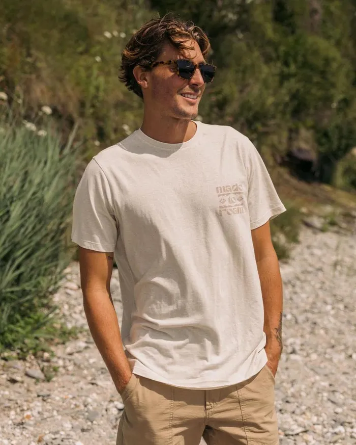 Passenger Clothing Sunrise Recycled Cotton TShirt Milky Marl Men TShirts and Vests