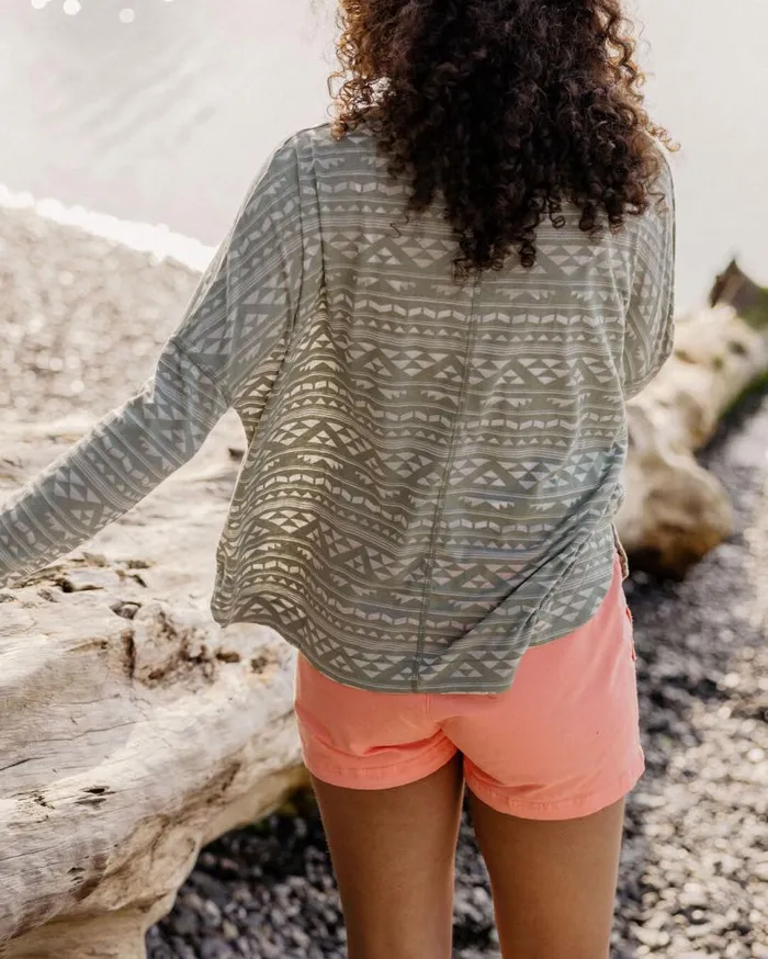 Passenger Clothing Sway Recycled LS TShirt Pistachio Women Tops and TShirts