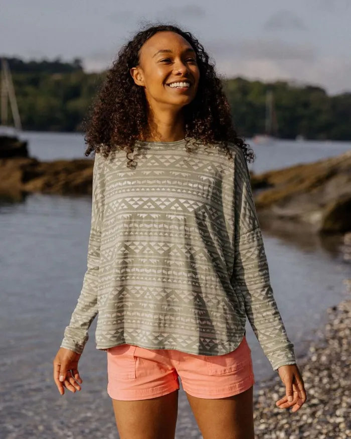 Passenger Clothing Sway Recycled LS TShirt Pistachio Women Tops and TShirts