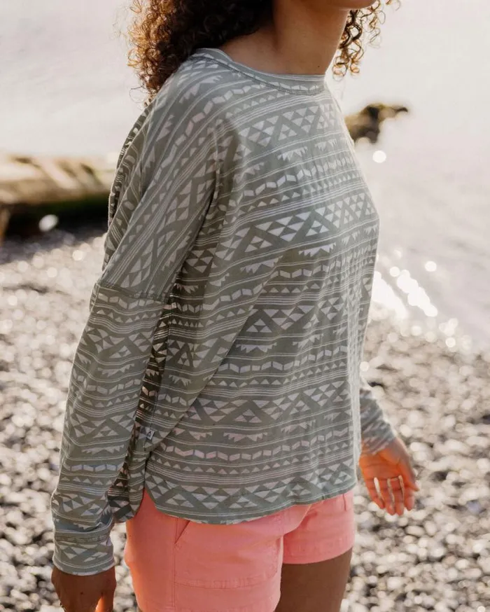 Passenger Clothing Sway Recycled LS TShirt Pistachio Women Tops and TShirts
