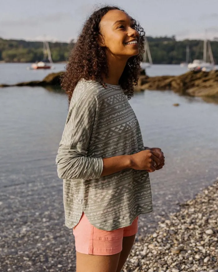 Passenger Clothing Sway Recycled LS TShirt Pistachio Women Tops and TShirts