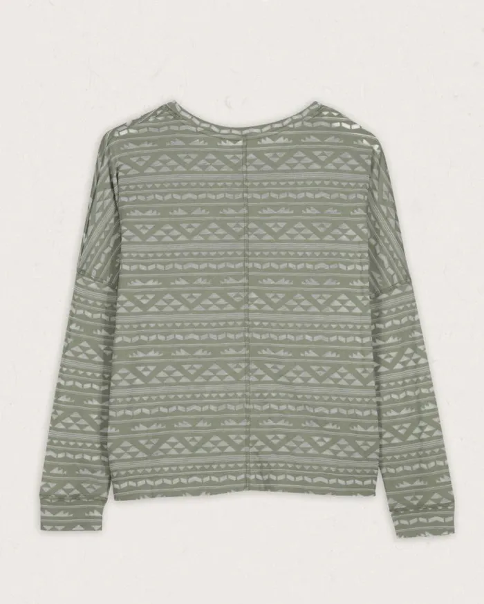 Passenger Clothing Sway Recycled LS TShirt Pistachio Women Tops and TShirts