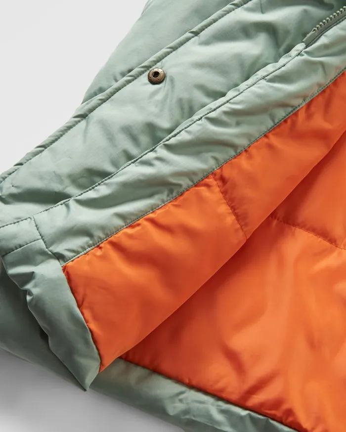 Passenger Clothing Tasman Recycled 20 Long Insulated Jacket Pistachio Women Jackets