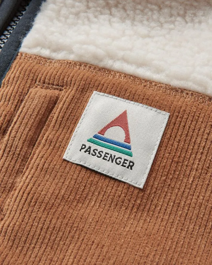 Passenger Clothing Trekker Recycled DeepPile Sherpa Fleece Warm Ivory Men Fleece