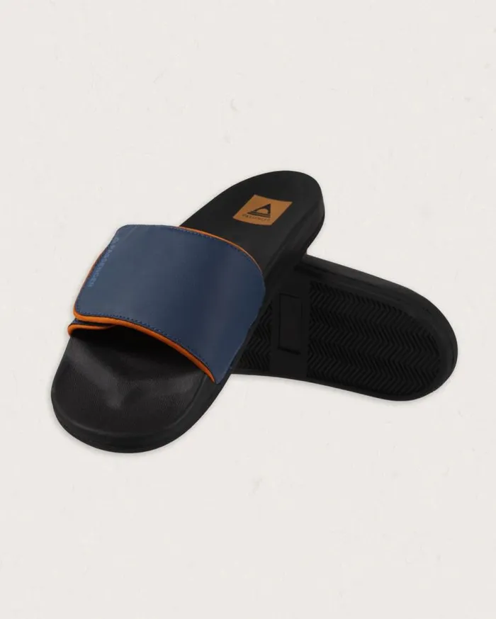 Passenger Clothing Vancity Slider Dark Denim Men Flip Flops and Sandals