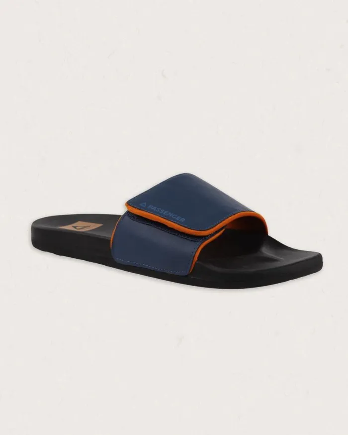 Passenger Clothing Vancity Slider Dark Denim Men Flip Flops and Sandals